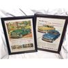 Image 1 : Studebaker & Oldsmobile advertising framed - 12x15"