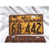 Image 2 : 1929, 1930, 1938 Saskatchewan license plates