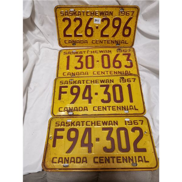 1967 Antique Vehicle License Plate - USA Made, For Dodge, Ford, Chevy Or Any Classic Car