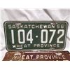 Image 2 : 1954-56, 1960 Saskatchewan license plates