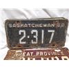 Image 4 : 1954-56, 1960 Saskatchewan license plates