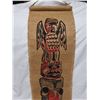 Image 3 : "Beaver and Eagle" handmade wall hanging - 35x9"
