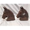 Image 1 : 2 Wooden Horse head bookends