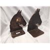 Image 4 : 2 Wooden Horse head bookends