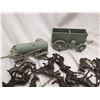 Image 3 : Western plastic toys - horses and wagon