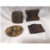 Image 4 : 4 Assorted Belt buckles - Robin hood, Kamloops, Feed rite, the Pioneer