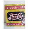 Image 2 : Pepsi-Cola sign - 17"x12"