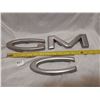 Image 1 : Old truck GMC metal letters emblems