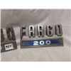 Image 2 : Pair of Fargo 200 metal emblems