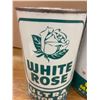 Image 5 : 2 White rose oil tins