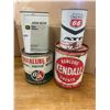 Image 1 : 4 oil & grease tins - B/A, John Deere, Kendall, Pacific 66