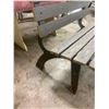 Image 2 : Wood and Cast iron garden bench - 38"W