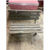 Image 3 : Wood and Cast iron garden bench - 38"W