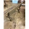 Image 4 : Wood and Cast iron garden bench - 38"W