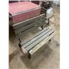 Image 1 : Wood and Cast iron garden bench - 38"W