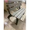 Image 2 : Wood and Cast iron garden bench - 38"W