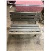 Image 3 : Wood and Cast iron garden bench - 38"W