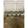 Image 1 : 4 Café green swivel stools