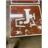 Image 2 : 2 Metal water tap signs - 24"x24"