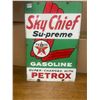 Image 1 : Original 1961 Texaco Sky Chief porcelain sign 12"x18"