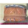 Image 3 : Birch Bark Basket: Traditional/Hand Made Dyed Binding 8" Dia.x6" Tall