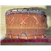 Image 4 : Birch Bark Basket: Traditional/Hand Made Dyed Binding 8" Dia.x6" Tall