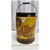 Image 1 : 5 gal, vintage "Red Head" motor oil pail