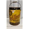 Image 2 : 5 gal, vintage "Red Head" motor oil pail