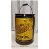 Image 3 : 5 gal, vintage "Red Head" motor oil pail