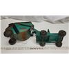 Image 4 : "Structo Rocker" vintage metal green truck and trailer toy