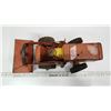 Image 6 : Vintage red metal tractor & front bucket