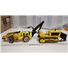Image 2 : Set of 2, Yellow bulldozer & Tonla front laoder, with scoop bucket