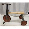Image 1 : Vintage wood and metal childrens tricycle - 22"Long x 18"H x 13"W
