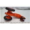 Image 4 : "Allis-Chalmers" orange metal tractor collectors toy