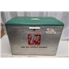 Image 1 : Vintage "7up" silver metal cooler - 22"W x 15"H x 13"D