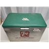 Image 2 : Vintage "7up" silver metal cooler - 22"W x 15"H x 13"D