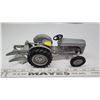 Image 1 : "Ford" gray metal tractor collectors toy, with plow - like new