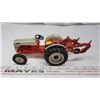 Image 1 : "Ford" red and gray metal tractor collectors toy, with plow - like new