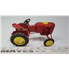 Image 1 : "Massey-Harris" red metal tractor toy - like new