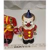 Image 2 : Set of 2, vintage battery powered plastic clowns - untested