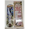 Image 1 : "Winchester" & "Warning: price increase"  thermometers - one new, sealed - 17"x5"