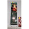 Image 2 : Coca-Cola 50th anniversary thermometer & Coca-Cola cherry tin license plate sign
