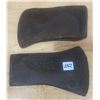 Image 1 : 2 Hand forged axe heads - 4" and 4 1/2" blade