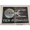 Image 1 : Startrek "Ten Forward" metal sign - 13 1/2" x 9"