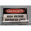 Image 1 : "Danger" metal sign, reflective - 16"x10"