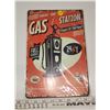 Image 1 : "Gas station" tin sign, sealed - 12"x8"