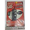 Image 2 : "Gas station" tin sign, sealed - 12"x8"