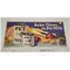 Image 1 : "Pet milk" tin sign - 19 1/2" x 9"