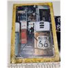 Image 2 : Route 66 wooden and tin sign & assorted metal signs