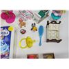 Image 3 : Lot of assorted toys - Small doll furniture, disney mc donalds figures, etc